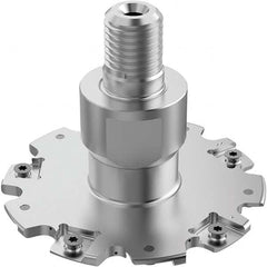 Seco - Combimaster Connection, 5mm Cutting Width, 26.1mm Depth of Cut, 80mm Cutter Diam, 10 Tooth Indexable Slotting Cutter - Eagle Tool & Supply