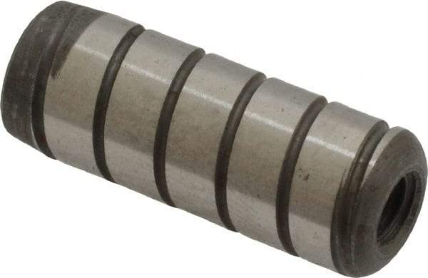 Holo-Krome - 3/8" Diam x 1" Pin Length 4000 Alloy Steel Pull Out Dowel Pin - Black Luster Finish, C 47-58 & C 60 (Surface) Hardness, 1 Beveled & 1 Threaded End - Eagle Tool & Supply