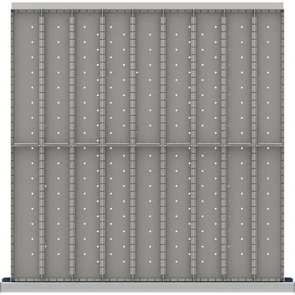 LISTA - 18-Compartment Drawer Divider Layout for 3.15" High Drawers - Eagle Tool & Supply
