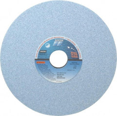 Norton - 8" Diam x 1-1/4" Hole x 1/2" Thick, I Hardness, 46 Grit Surface Grinding Wheel - Ceramic, Type 1, Coarse Grade, 3,105 Max RPM, Vitrified Bond, No Recess - Eagle Tool & Supply