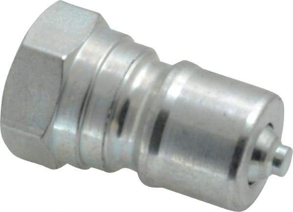 Parker - 3/8 NPTF Steel Hydraulic Hose Female Pipe Thread Nipple - 4,000 psi - Eagle Tool & Supply