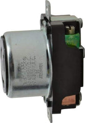 Hubbell Wiring Device-Kellems - 250 VDC, 600 VAC, 50 Amp, Self Grounding Receptacle - 3 Poles, 4 Wire, Female End, Black - Eagle Tool & Supply