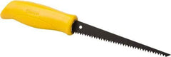 Stanley - 6-1/4" Steel Blade Drywall Saw - High Impact Polypropylene Handle, Textured, Slip Resistant Grip, 11-1/4" OAL - Eagle Tool & Supply
