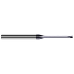 Harvey Tool - Corner Radius & Corner Chamfer End Mills; Mill Diameter (mm): 0.80 ; Mill Diameter (Inch): 1/32 ; Mill Diameter (Decimal Inch): 0.0310 ; End Type: Corner Radius ; Corner Radius (Decimal Inch): 0.0050 ; Number of Flutes: 2 - Exact Industrial Supply