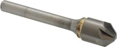 SGS - 1/2" Head Diam, 1/4" Shank Diam, 6 Flute 90° Solid Carbide Countersink - Eagle Tool & Supply