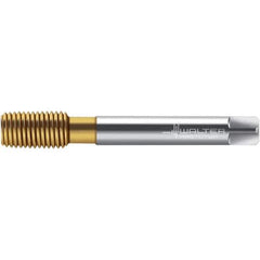 Walter-Prototyp - M16x2.00 DIN 2174 6GX 15.140 Thread Limit Semi-Bottoming Thread Forming Tap - Powdered Metal High Speed Steel, TiN Finish, 110mm OAL, 20mm Thread Length, Right Hand Thread, Series TC420 - Eagle Tool & Supply