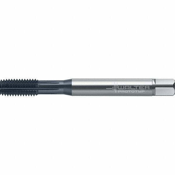 Walter-Prototyp - M5x0.80 DIN 2174 6HX 4.660 Thread Limit Semi-Bottoming Thread Forming Tap - Powdered Metal High Speed Steel, AlCrN Finish, 72.35mm OAL, 8mm Thread Length, Right Hand Thread, Series TC430 - Eagle Tool & Supply