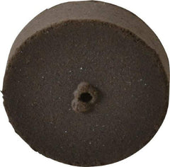 Cratex - 7/8" Diam x 1/16" Hole x 1/4" Thick, Surface Grinding Wheel - Silicon Carbide, Medium Grade, 25,000 Max RPM, Rubber Bond, No Recess - Eagle Tool & Supply