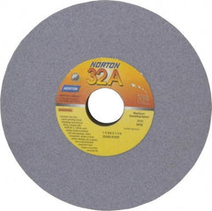 Norton - 7" Diam x 1-1/4" Hole x 3/4" Thick, K Hardness, 80 Grit Surface Grinding Wheel - Aluminum Oxide, Medium Grade, 3,600 Max RPM, Vitrified Bond - Eagle Tool & Supply