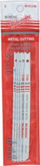 Milwaukee Tool - 5" Long, 24 Teeth per Inch, Bi-Metal Jig Saw Blade - Toothed Edge, 0.2813" Wide x 0.055" Thick, U-Shank - Eagle Tool & Supply