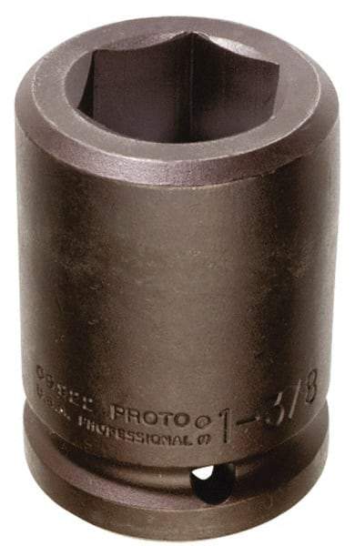 Proto - #5 Spline Drive, 1" Socket, Impact Socket - 6 Points, 3-1/8" OAL - Eagle Tool & Supply