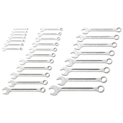 Wrench Sets; Set Type: Combination Wrench; System Of Measurement: Metric; Container Type: Carton; Wrench Size: 6 to 32 mm; Material: Alloy Steel; Chrome; Finish: Chrome-Plated; Overall Length: 18.3859 in; Non-sparking: No; Corrosion-resistant: No; Ratchet