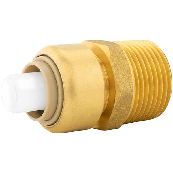 Jones Stephens - Metal Push-To-Connect Tube Fittings Type: Adapter Tube Outside Diameter (Inch): 1/2 - Eagle Tool & Supply