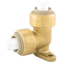 Jones Stephens - Metal Push-To-Connect Tube Fittings Type: Drop Ear Elbow Tube Outside Diameter (Inch): 1/2 - Eagle Tool & Supply