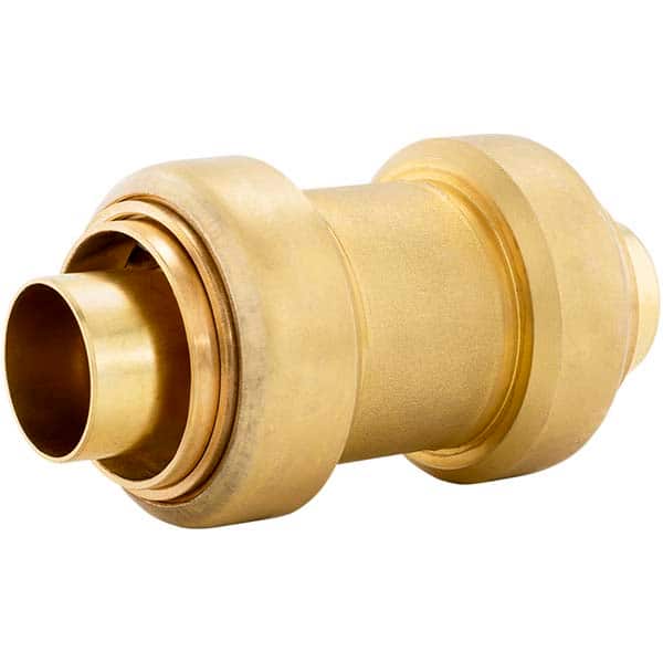 Jones Stephens - Metal Push-To-Connect Tube Fittings Type: Coupling Tube Outside Diameter (Inch): 1-1/4 - Eagle Tool & Supply