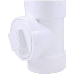 Jones Stephens - Drain, Waste & Vent Pipe Fittings Type: Cleanout Test Tee w/Cleanout Plug Fitting Size: 4 (Inch) - Eagle Tool & Supply