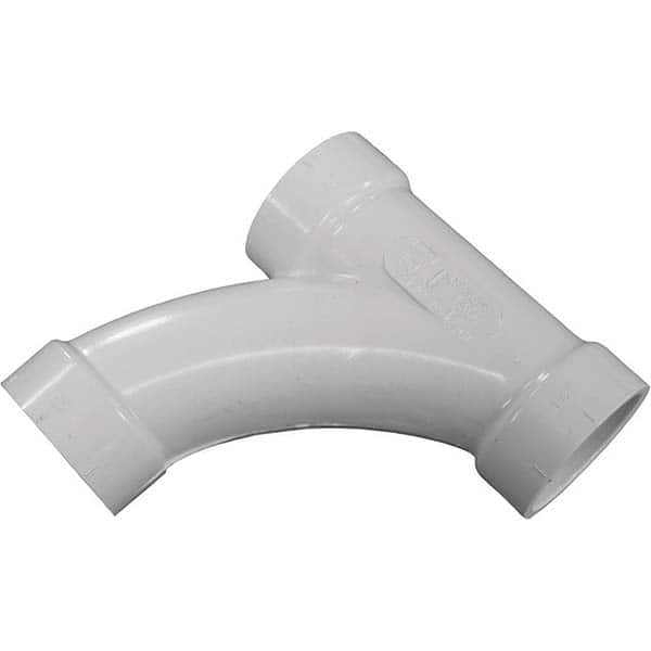 Jones Stephens - Drain, Waste & Vent Pipe Fittings Type: Long Turn Tee Wye Fitting Size: 1-1/2 (Inch) - Eagle Tool & Supply