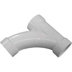 Jones Stephens - Drain, Waste & Vent Pipe Fittings Type: Long Turn Tee Wye Fitting Size: 1-1/2 (Inch) - Eagle Tool & Supply