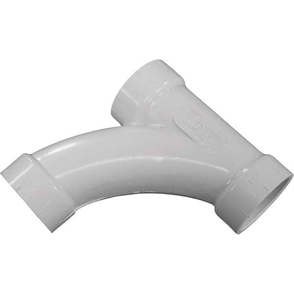 Jones Stephens - Drain, Waste & Vent Pipe Fittings Type: Long Turn Tee Wye Fitting Size: 4 (Inch) - Eagle Tool & Supply