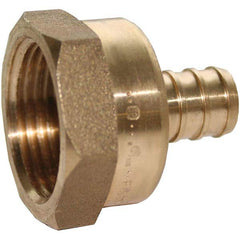 Jones Stephens - Brass & Chrome Pipe Fittings Type: Female Adapter Fitting Size: 3/4 x 3/4 - Eagle Tool & Supply