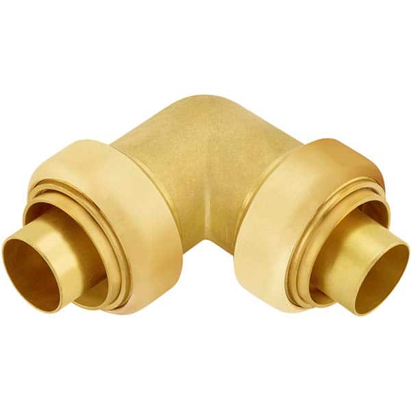 Jones Stephens - Metal Push-To-Connect Tube Fittings Type: 90 Degree Elbow Tube Outside Diameter (Inch): 1-1/4 - Eagle Tool & Supply