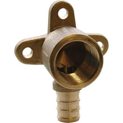 Brass Pipe Drop Ear 90 ° Elbow: 1/2 x 1/2″ Fitting, PEX x FIP, Lead Free