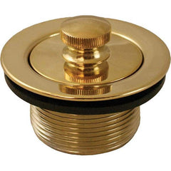 Jones Stephens - Shower Heads & Accessories Type: Bath Drain Finish/Coating: Polished Brass - Eagle Tool & Supply