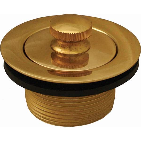 Jones Stephens - Shower Heads & Accessories Type: Bath Drain Finish/Coating: Polished Brass - Eagle Tool & Supply