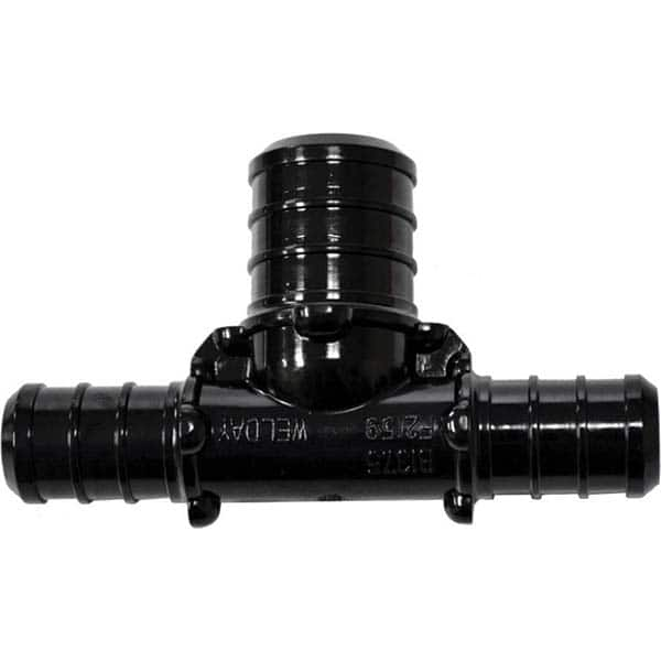 Plastic Pipe Fittings; Fitting Type: Reducer; Fitting Size: 1 x 3/4 x 1 in; End Connection: Pex; Color: White; Lead Free: Yes