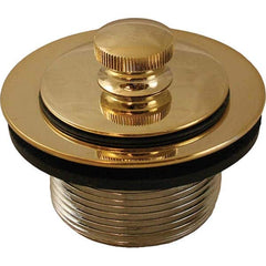 Jones Stephens - Shower Heads & Accessories Type: Bath Drain Finish/Coating: Polished Brass - Eagle Tool & Supply