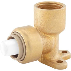 Jones Stephens - Metal Push-To-Connect Tube Fittings Type: Drop Ear Elbow Tube Outside Diameter (Inch): 1/2 - Eagle Tool & Supply