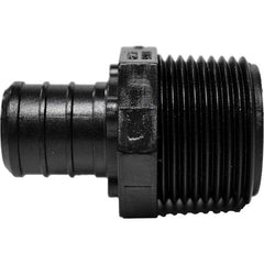 Plastic Pipe Fittings; Fitting Type: Adapter; Fitting Size: 1/2 x 1/2 in; End Connection: Pex; Color: Black; Schedule: 40; Lead Free: Yes