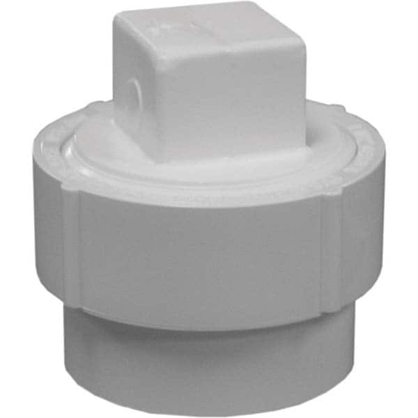 Jones Stephens - Drain, Waste & Vent Pipe Fittings Type: Cleanout Adapter w/Plug Fitting Size: 4 (Inch) - Eagle Tool & Supply