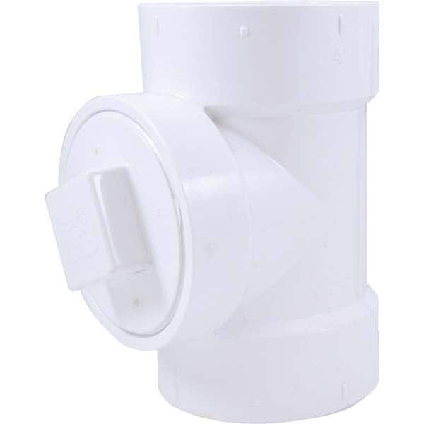 Jones Stephens - Drain, Waste & Vent Pipe Fittings Type: Cleanout Test Tee w/Cleanout Plug Fitting Size: 2 (Inch) - Eagle Tool & Supply