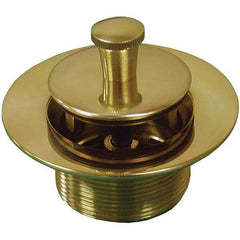 Jones Stephens - Shower Heads & Accessories Type: Bath Drain Finish/Coating: Polished Brass - Eagle Tool & Supply