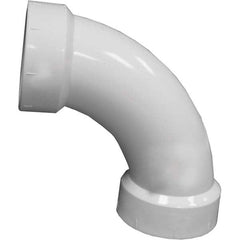 Plastic Pipe Fittings; Fitting Type: Elbow; Fitting Size: 2 in; Material: PVC; End Connection: Hub x Hub; Color: White