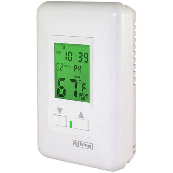 King Electric - Thermostats Type: Hydronic Thermostat Style: Line Voltage Wall Thermostat - Eagle Tool & Supply