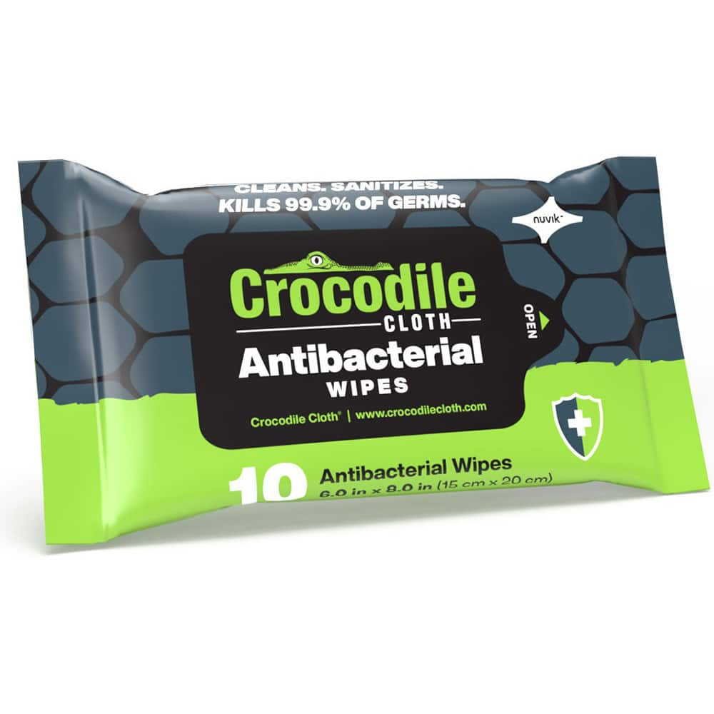 Crocodile Cloth - Wipes Type: Disinfectant Style: Pre-Moistened; Flat Fold - Eagle Tool & Supply