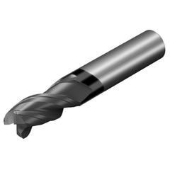 Sandvik Coromant - 3/4" Diam 3 Flute Solid Carbide 0.033" Corner Radius End Mill - Exact Industrial Supply