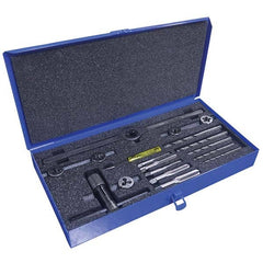 Greenfield Threading - Tap & Die Sets Minimum Tap Thread Size (mm): M6x1.00 Maximum Tap Thread Size (mm): M12x1.75 - Eagle Tool & Supply