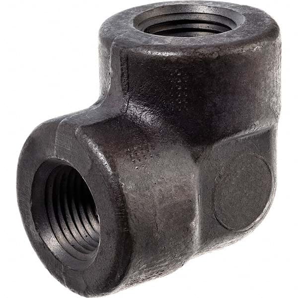 USA Sealing - Black Pipe Fittings Type: 90 Degree Elbow Fitting Size: 3/8 (Inch) - Eagle Tool & Supply