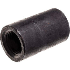 Black Reducing Coupling: 3/8 x 1/4″, Threaded Steel, Black Finish, Class 3000, ANSI/ASME B1.20.1, ANSI/ASME B16.11-MSS SP-83 & ASTM A105