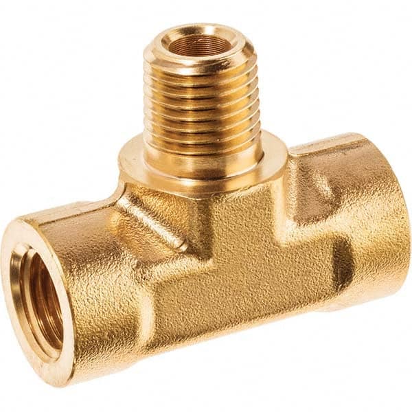 USA Sealing - 1/2" Brass Pipe Branch Tee - Eagle Tool & Supply