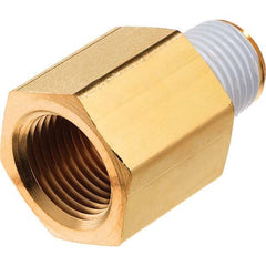 USA Sealing - 3/8 x 1/4" Brass Pipe Reducing Adapter - Eagle Tool & Supply