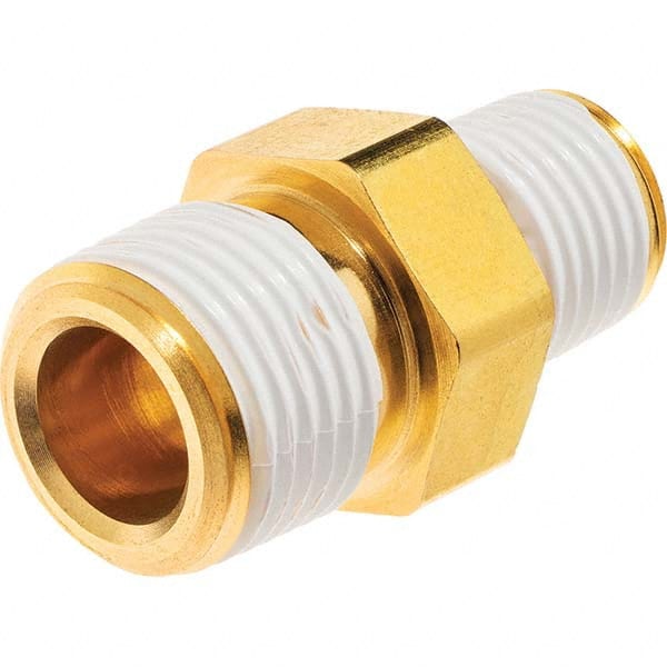 USA Sealing - 3/4 x 1/4" Brass Pipe Reducing Hex Nipple - Eagle Tool & Supply