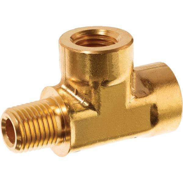 USA Sealing - 3/8" Brass Pipe Run Tee - Eagle Tool & Supply