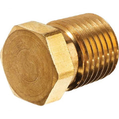 USA Sealing - 3/4" Brass Pipe Hex Head Plug - Eagle Tool & Supply