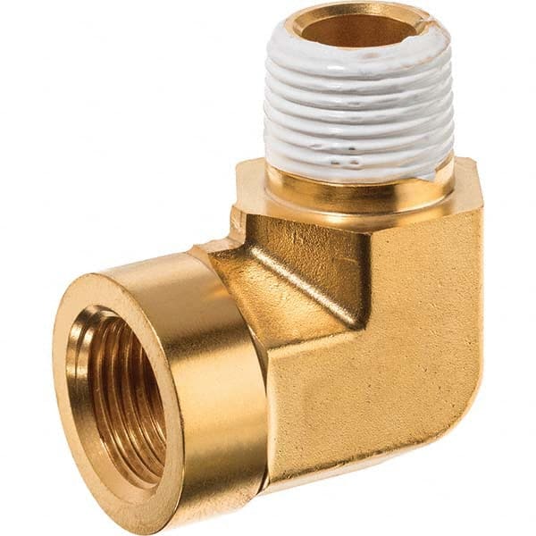 USA Sealing - 1/4" Brass Pipe 90° Street Elbow - Eagle Tool & Supply