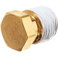 USA Sealing - 1/4" Brass Pipe Hex Head Plug - Eagle Tool & Supply