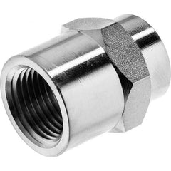 USA Sealing - 1/2 x 1/4" 316 Stainless Steel Pipe Reducing Hex Coupling - Eagle Tool & Supply